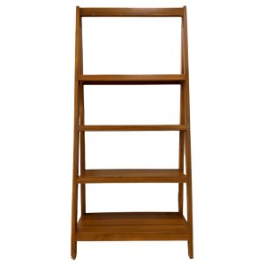 Enkel Solid Wood Ladder Bookshelf, Wooden Book Shelves